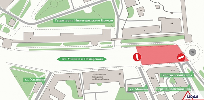 Площадь Минина в Нижнем Новгороде перекроют в новогоднюю ночь