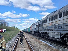 В Башкирии на станции загорелся тепловоз