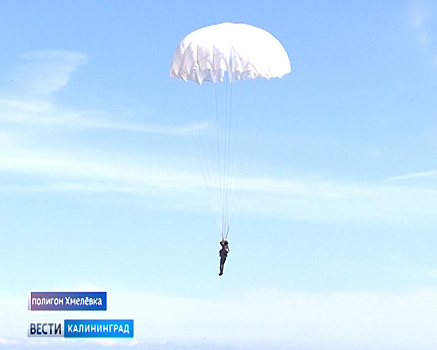 Морские пехотинцы Балтийского флота совершили учебно-тренировочные прыжки с парашютом