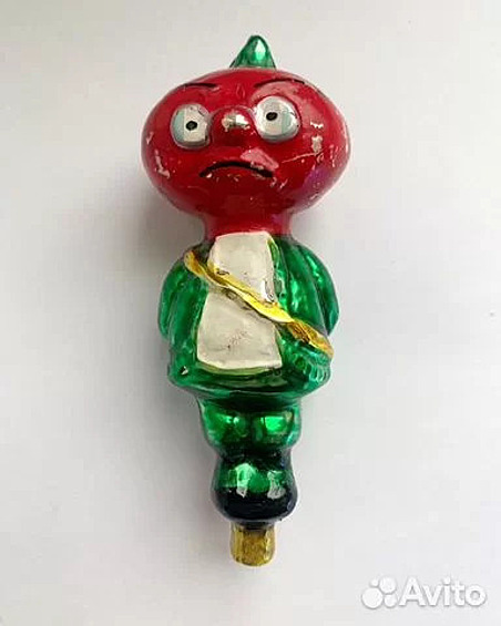 Елочная игрушка СССР "Синьор помидор под арестом" - 35.000 рублей