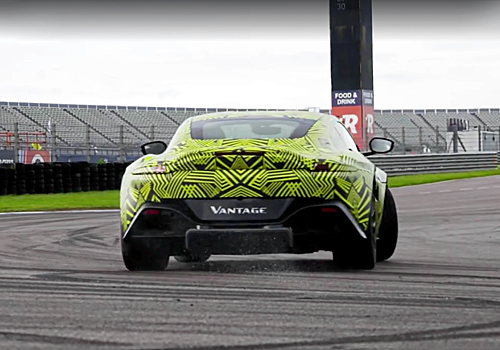 Видео: новый Aston Martin Vantage раздает боком