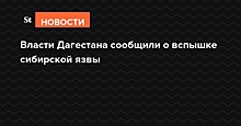 Власти Дагестана сообщили о вспышке сибирской язвы
