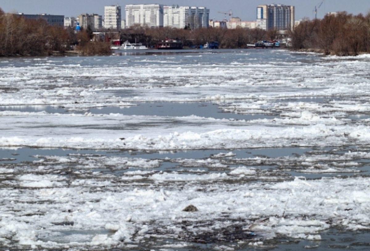 Ледоход в черте Омска ожидается 18 апреля — синоптики
