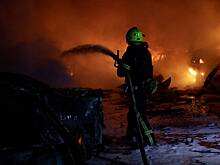 В Харькове начался сильный пожар после серии ударов баллистическими ракетами