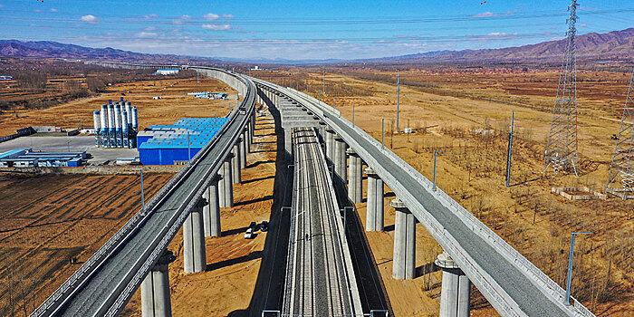 Устройство нижнего строения пути "олимпийской" ВСЖД Датун -- Чжанцзякоу завершено