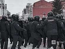 18-летнего участника митинга задержали за насилие над полицейским в Нижнем Новгороде