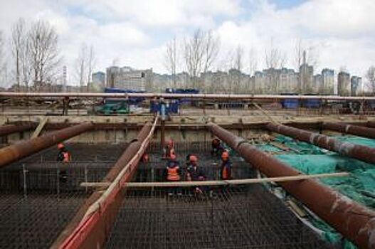 Станция метро «Стрелка» в Нижнем Новгороде готова на 68%