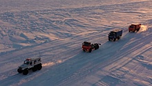 Арктический караван: опубликованы кадры испытаний грузовиков-беспилотников в Ямало-Ненецком АО