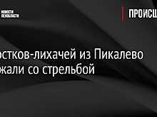 Подростков-лихачей из Пикалево задержали со стрельбой