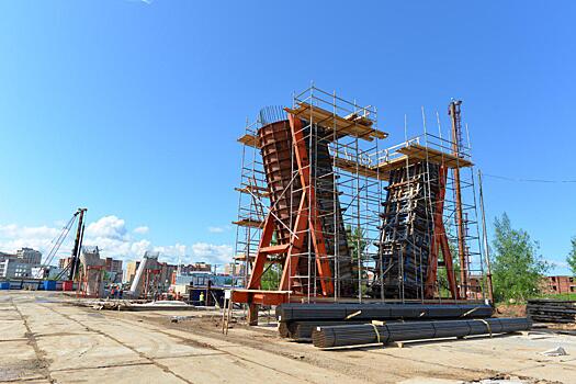 Строительство 17-й опоры моста через Волгу началось в Дубне