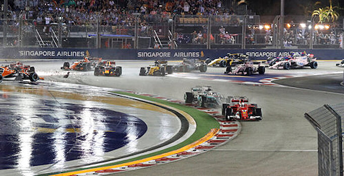 Формула 1. Результаты гонки Гран При Сингапура 2017