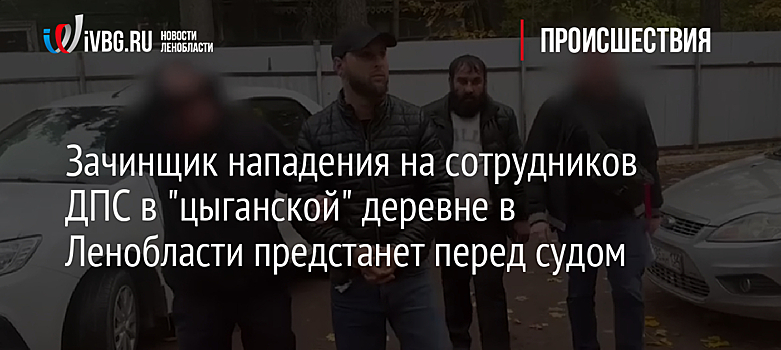 Зачинщик нападения на сотрудников ДПС в "цыганской" деревне в Ленобласти предстанет перед судом