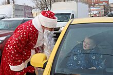Дед Мороз удивил нижегородских водителей