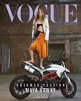 Дочь Умы Турман в откровенном виде снялась на мотоцикле для журнала