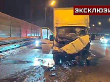 Опубликованы кадры с места столкновения «газели» с автобусом на Новорижском шоссе