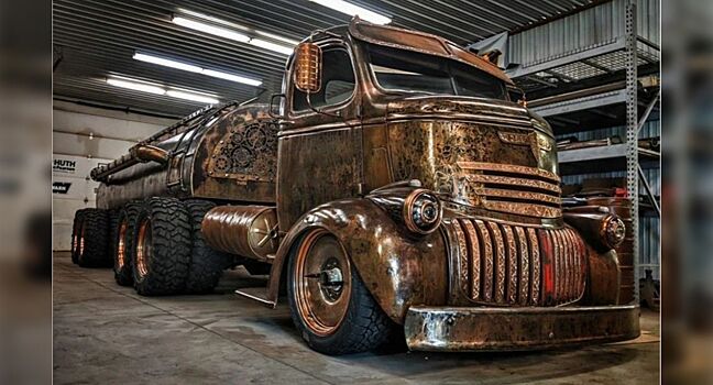 Старый топливозаправщик Chevrolet превратили в фантастический танкер с пивом