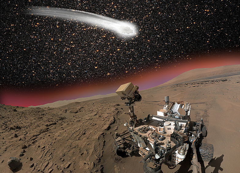 Марсоход Curiosity поздравил сам себя с днем рождения, "просвистев" знаменитую песенку Happy Birthday в пустоту. Эта мелодия стала первой, прозвучавшей на Марсе.