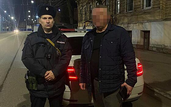 В Рязани ночью задержали пьяного водителя на Маяковского