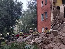 МЧС сообщило об угрозе дальнейшего обрушения дома в Омске