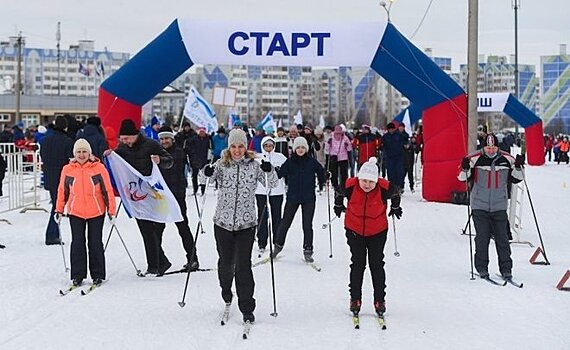 В Нижнекамске более 5 тысяч человек приняли участие в "Лыжне России"