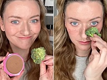 В TikTok массово красят лицо с помощью брокколи