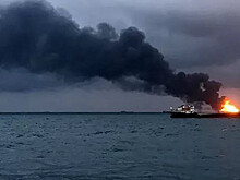 В результате пожара на азербайджанском судне пострадали 14 человек