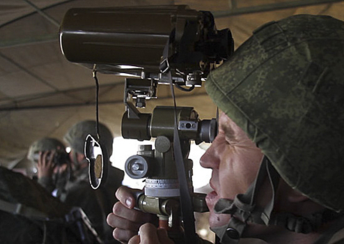 Артиллеристы российской военной базы в Таджикистане в ходе учения отработали взаимодействие с расчетами БПЛА в горах