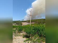 Пожар возле Атамановки переходит в верховой