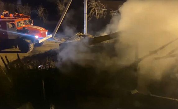 Пожарные не допустили разгерметизации газового баллона в пожаре под Ижевском