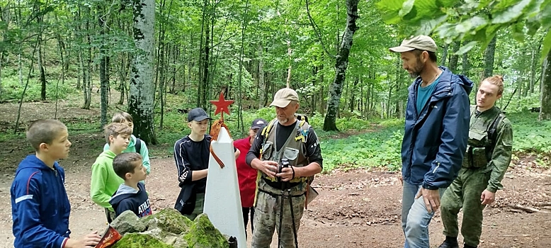 Выселковские следопыты побывали на месте сражений Выселковского стрелкового полка