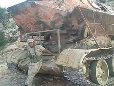 Чудовищный гибрид Т-55 и БТР-60ПБ создали в Ливии: фото