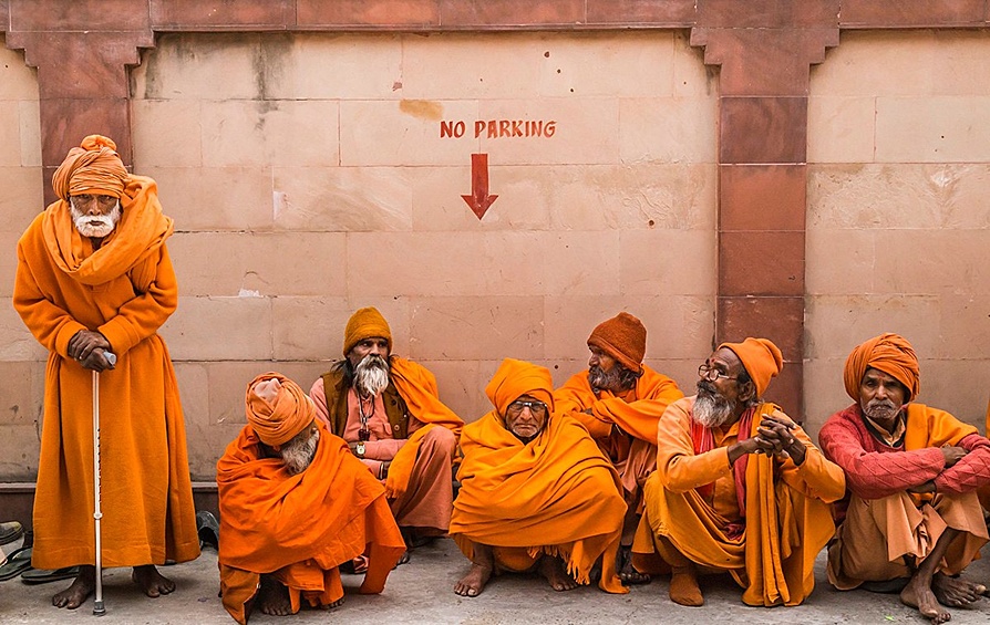 Паломники в городе Харидвар (Индия).