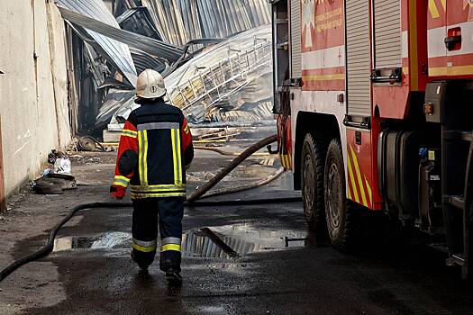 В центре Москвы начался пожар