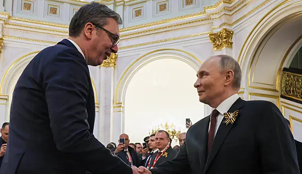 Путин заявил, что высоко ценит решение Вучича приехать в Москву на 9 Мая