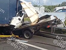 Затор образовался на МКАД в районе Западного Дегунина из-за ДТП