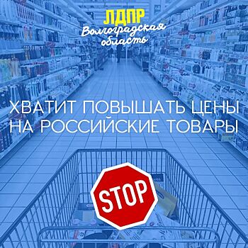В Волгограде члены ЛДПР предлагают остановить рост цен и наказать спекулянтов