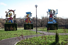 Специалисты продолжили благоустройство знакового объекта «Детский парк Тридевятое царство» в Роговском
