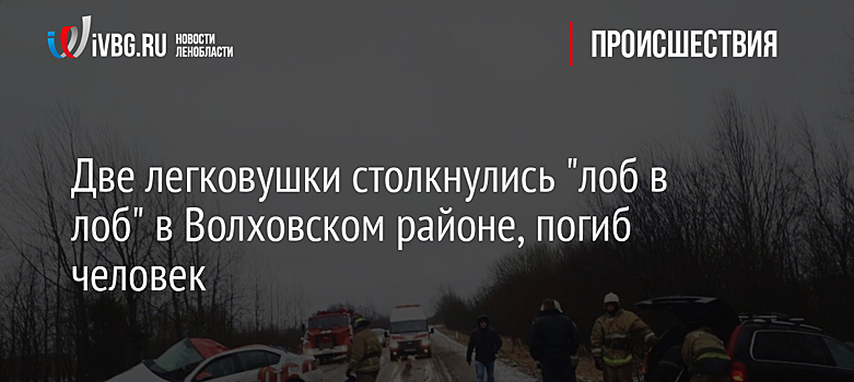 Две легковушки столкнулись "лоб в лоб" в Волховском районе, погиб человек