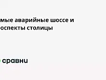 Самые аварийные шоссе и проспекты столицы