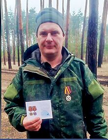 Водителя из Саратовской области наградили медалью «За воинскую доблесть»