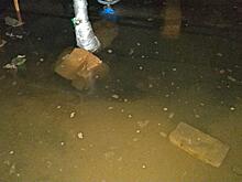 Озеро нечистот образовалось в одном из домов в Видном