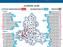 Ростовский оперштаб обновил карту распространения коронавирусной инфекции