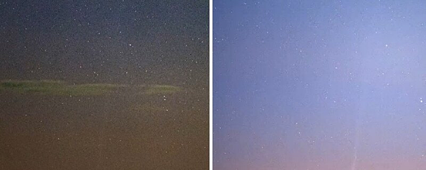 В Новосибирске фотограф снял на видео полет кометы Нисимура