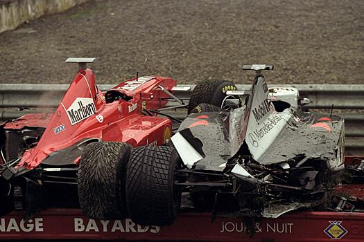 Гран-при Бельгии — 1998: авария на старте с участием 13 машин, видео