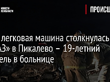 Фото: легковая машина столкнулась с «КамАЗ» в Пикалево – 19-летний водитель в больнице