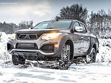 Mitsubishi L200 после тюнинга стал стильным пикапом