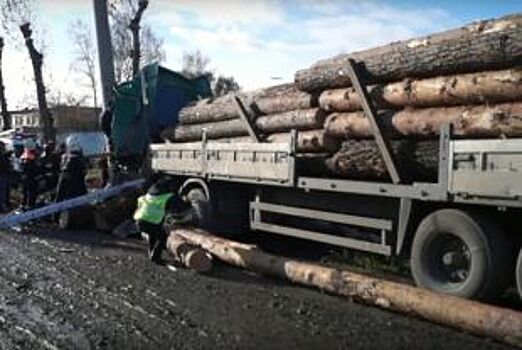 Водитель лесовоза погиб в ДТП на въезде в Челябинск