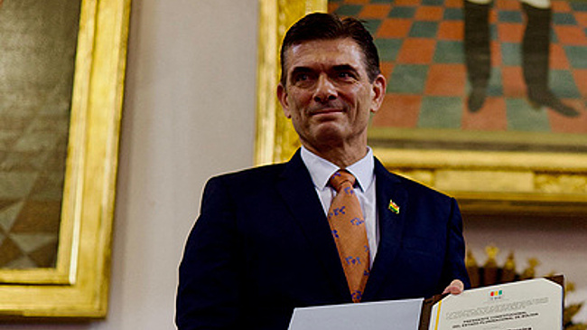 Новый президент Боливии Родриго Пас