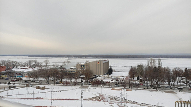 В Самарской области на Волге продолжается ледостав