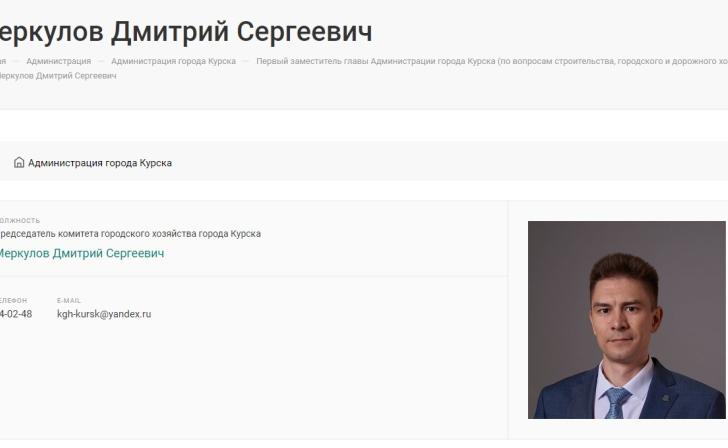 Дмитрий Меркулов вновь стал председателем комитета городского хозяйства Курска